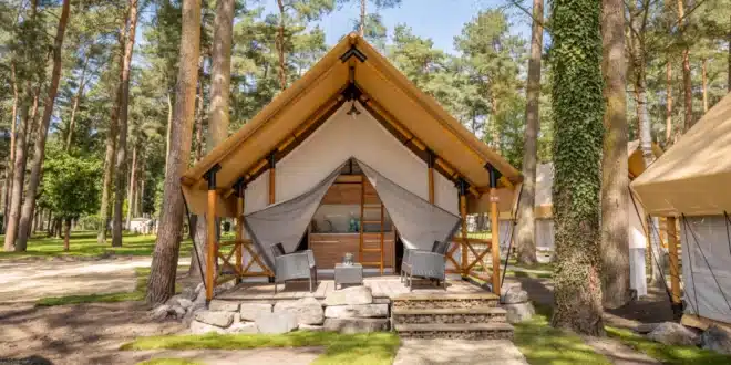 EuroParcs Hoge Kempen glamping 4, Vakantiehuisjes in de Belgische Ardennen met jacuzzi