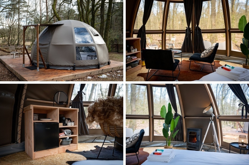 natuurhuisje dome in elspeet, Vakantiehuisjes in de Belgische Ardennen met jacuzzi