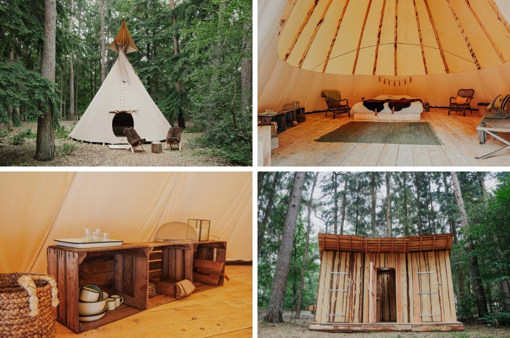 tipi tent natuurhuisje renkum gelderland, glamping Gelderland