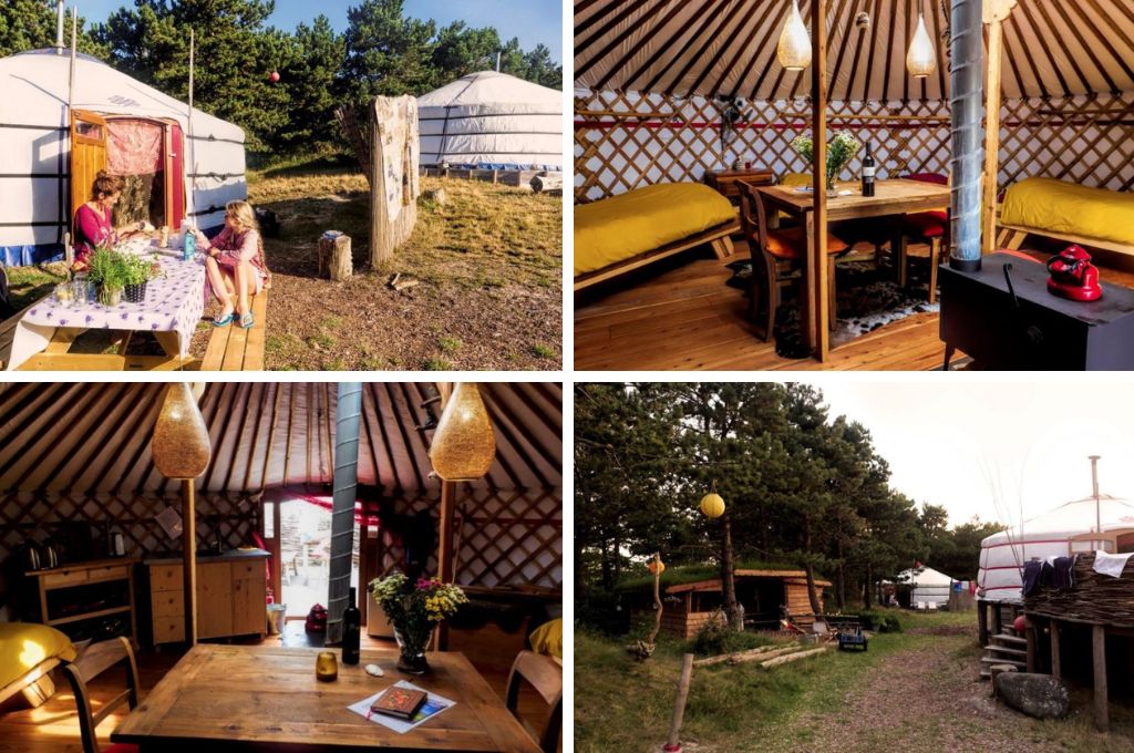 Texel Yurts 2, glamping Zwitserland