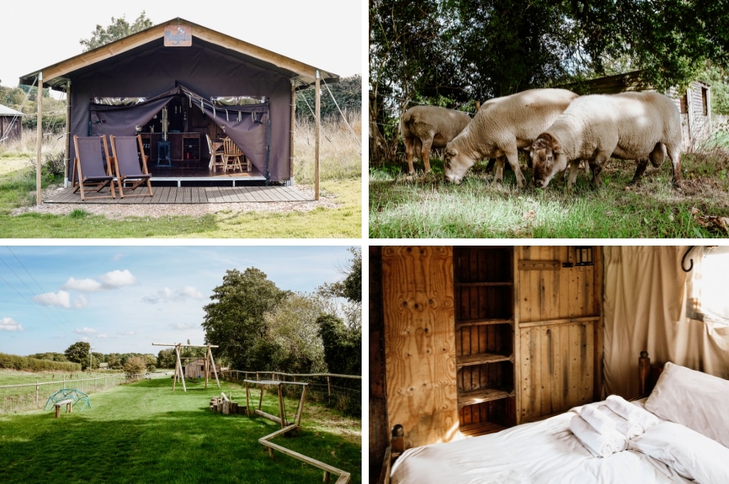 BoerenBed Heydon Grove Farm engeland, glamping Zwitserland