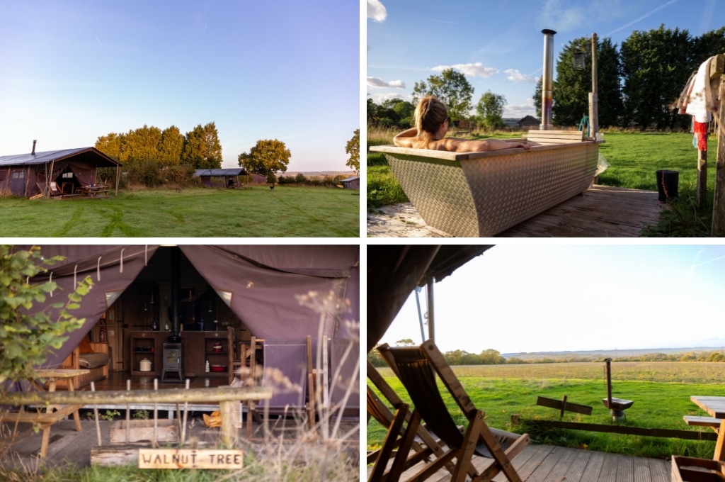 BoerenBed Manor Farm Engeland, glamping Zwitserland