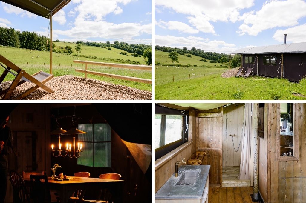 BoerenBed Wambrook Farm engeland, glamping Zwitserland