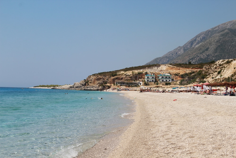 Dhermi Beach Albanie 374460370, mooiste stranden van Albanië