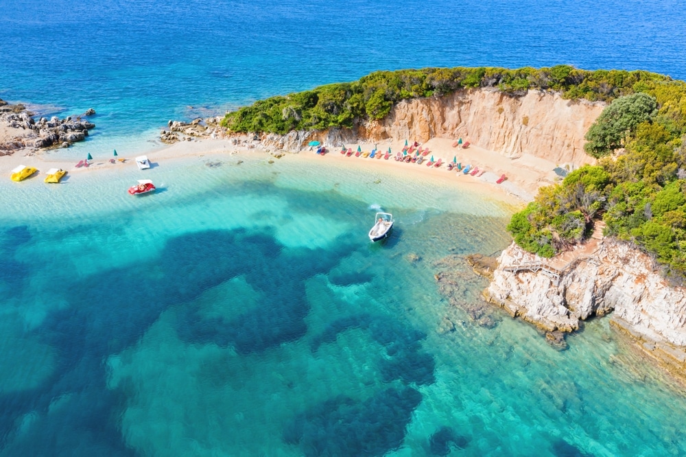 Ksamil Beach Albanie 2247785425, stranden Spanje