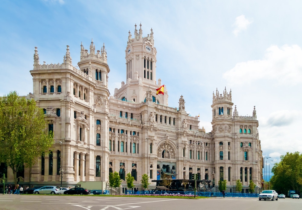 Plaza de Cibeles Madrid 125004602, stranden Spanje