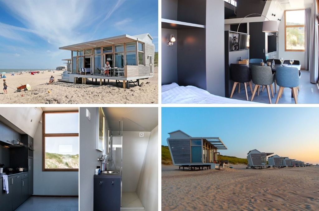 Strandhuisje op Molecaten Park Hoogduin zeeland, mooiste bezienswaardigheden in Middelburg