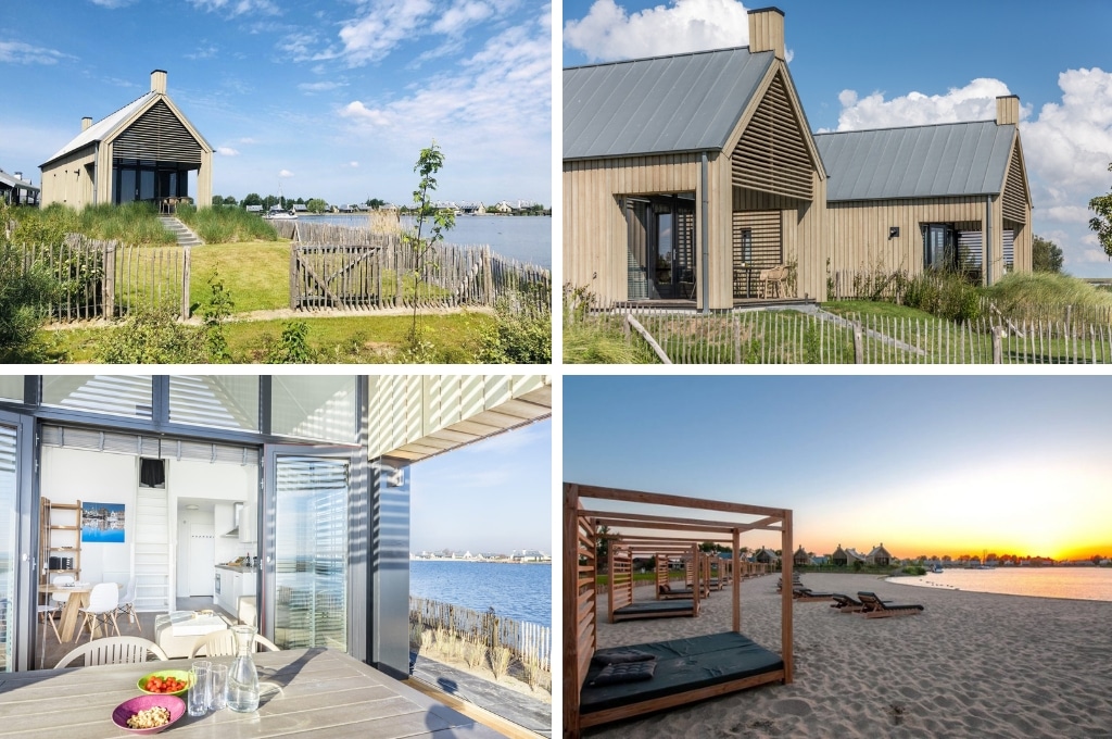 Waterrijk Oesterdam tiny house strandhuisje zeeland, campings Nederland aan zee