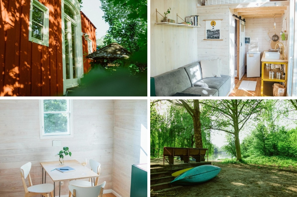 Natuurhuisje in Karlsruhe tiny house, tiny house met hottub