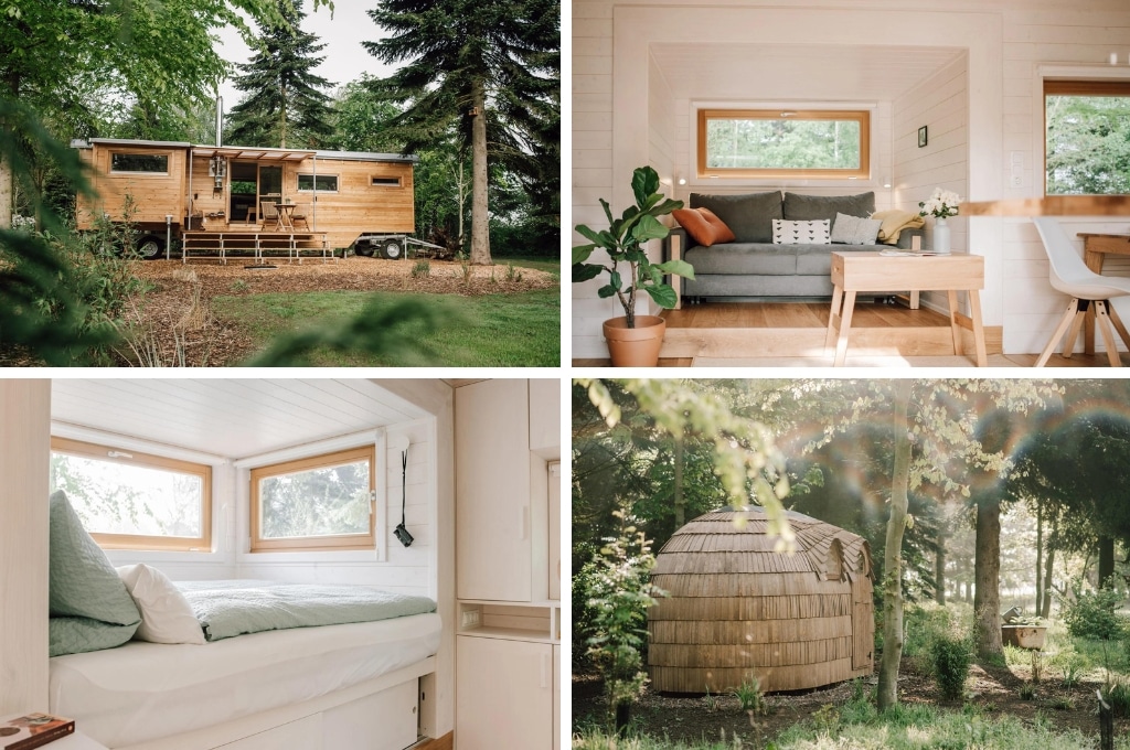 Natuurhuisje tiny house Drantum, tiny house met hottub