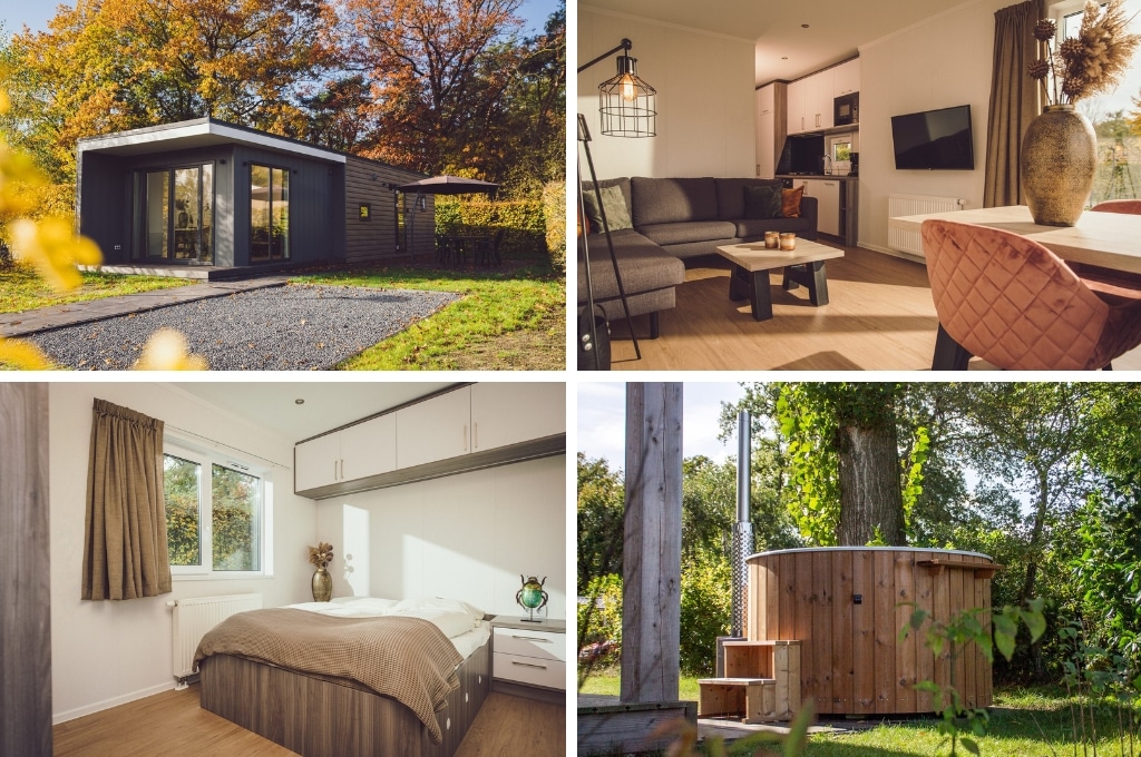 Tiny Cabin met hottub in Twente buitenplaats holten, tiny house Overijssel