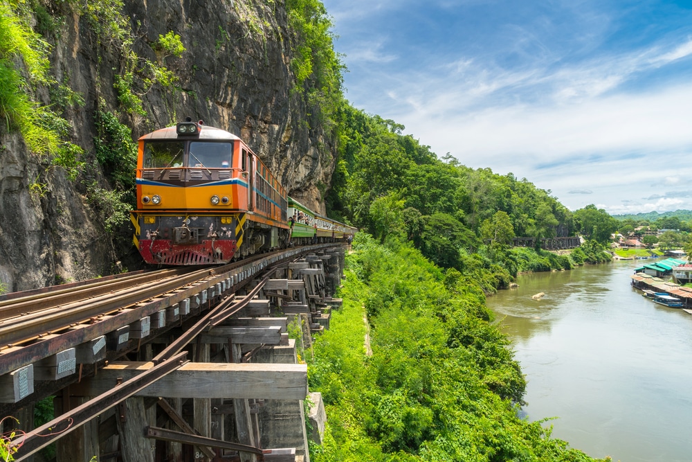 dodenspoorlijn River Kwai Thailand shutterstock 696595099, vakantie Thailand