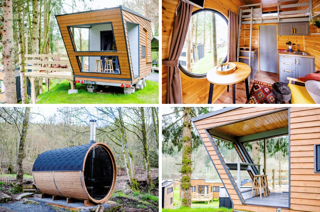 Natuurhuisje tiny house in Saint Hubert, Vakantiehuisjes in de Belgische Ardennen met jacuzzi