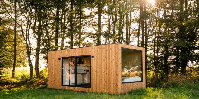 tiny house gesves belgie, tiny house met hottub