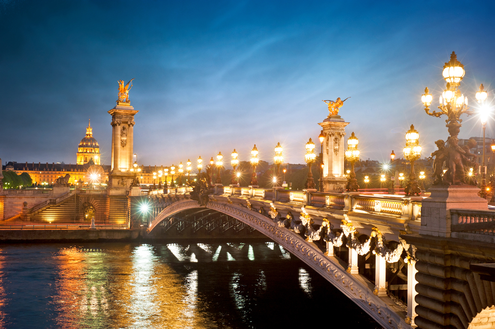 Alexandre brug Parijs, Stedentrip in de winter in Europa