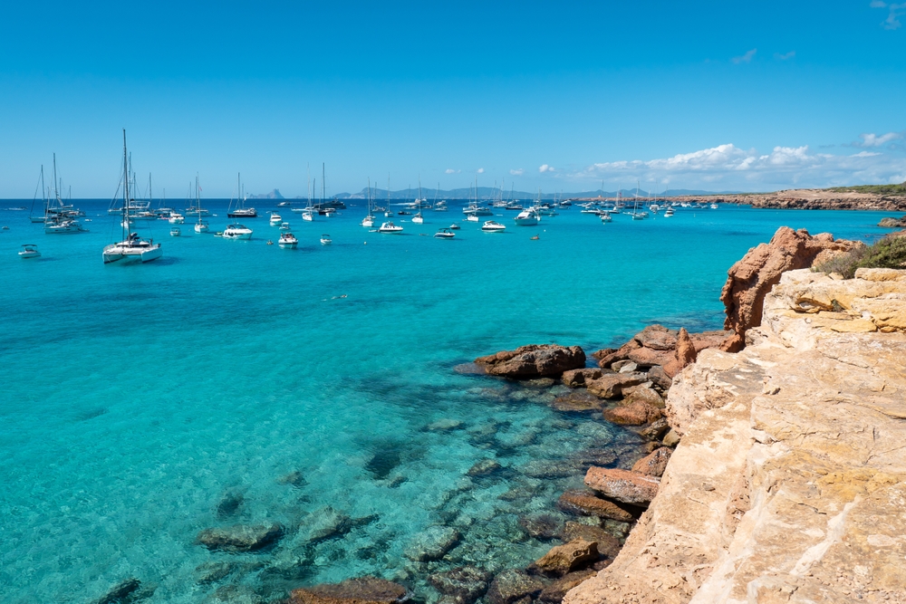 Cala Saona Formentera Ibiza shutterstock 2203234963, stranden Spanje