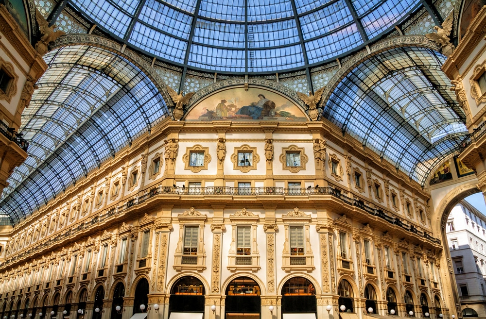Binnenkant van Galleria Vittorio Emanuele II