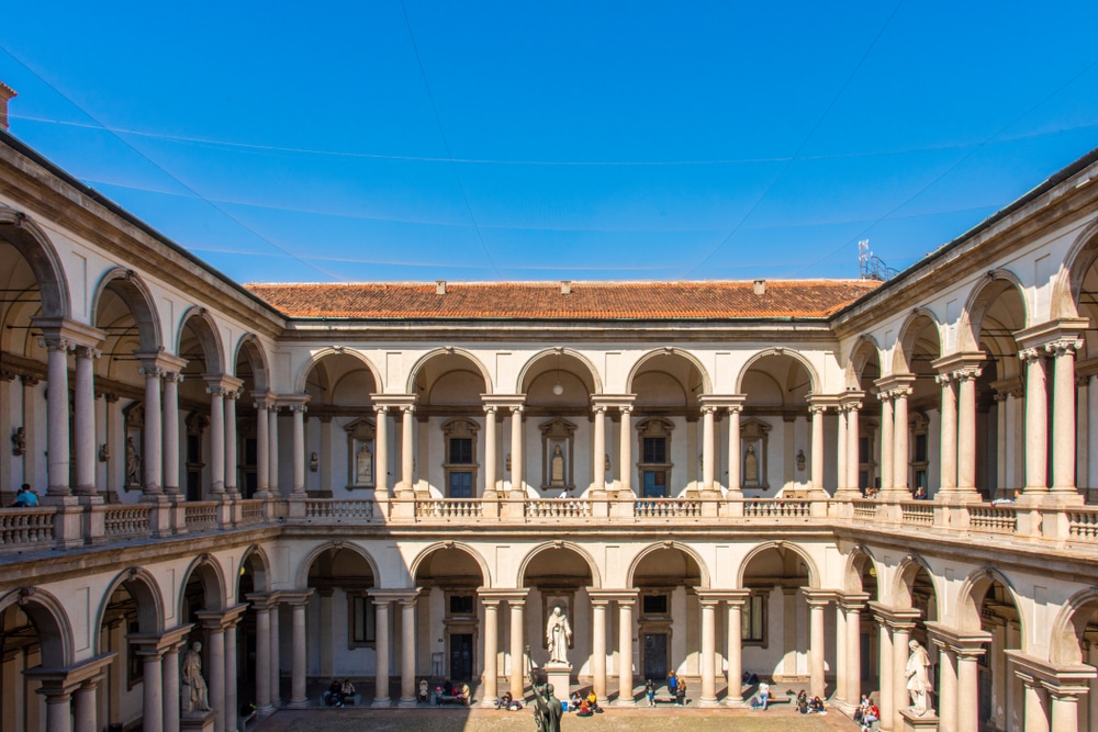 Binnenplaats van Pinacoteca di Brera