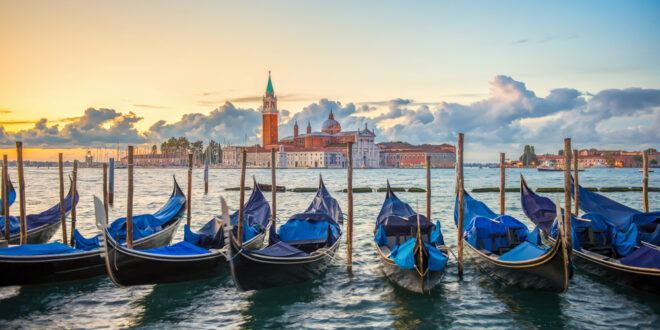 Gondola's in Venetië