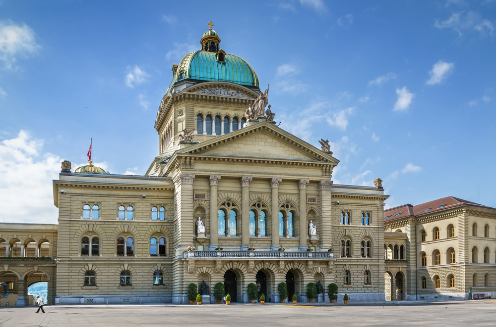 Het Bundeshaus van Zwitserland, in Bern