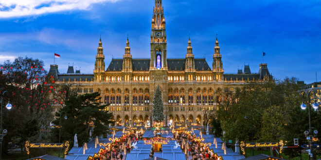 kerstmarkt Wenen Oostenrijk shutterstock 719357683, mooiste plekken Oostenrijk winter