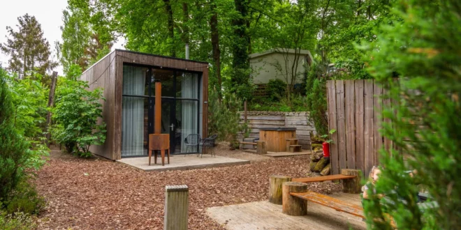 europarcs Maasduinen tiny house, vakantiehuisje in nederland met hottub