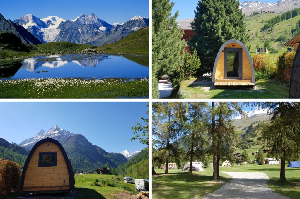 Camping Molignon pod zwitserland, glamping Zwitserland