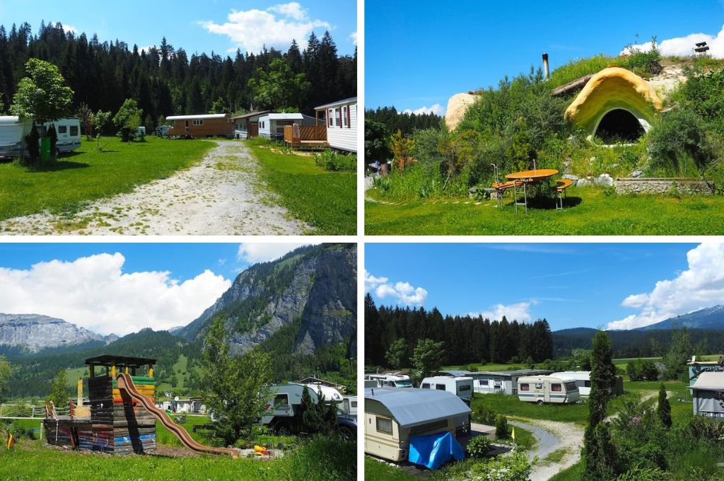 Camping Trin, glamping Zwitserland