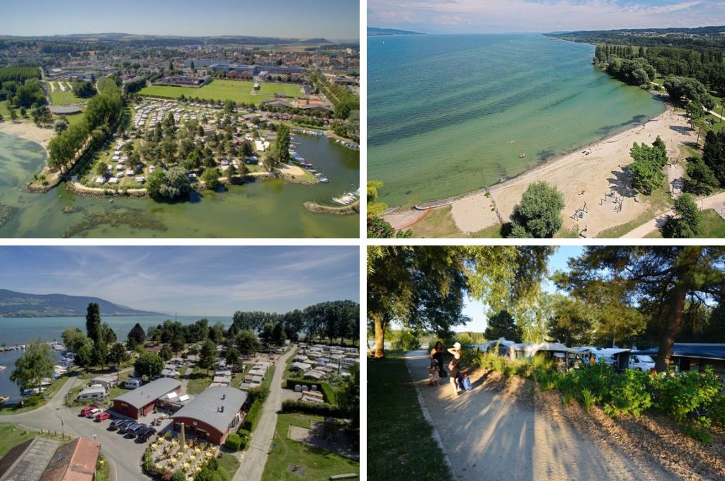 Camping Yverdon Plage, glamping Zwitserland