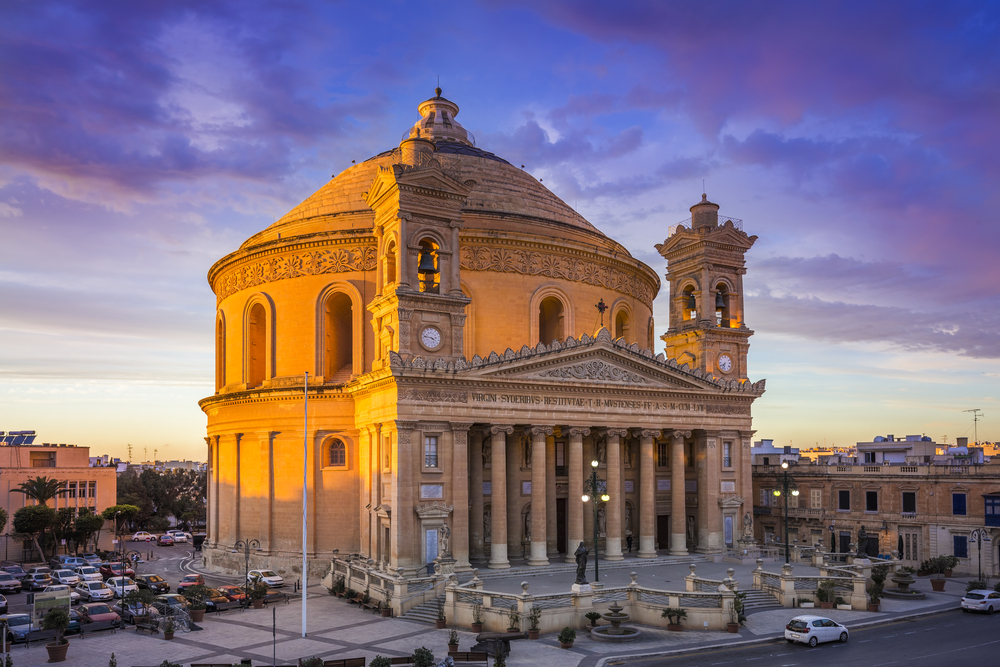 De Mosta Dome, een koepelkerk en bedevaartsoord in Malta