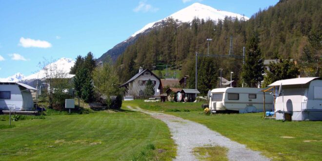 Header mooie campings in Zwitserland Camping Madulain, glamping Zwitserland