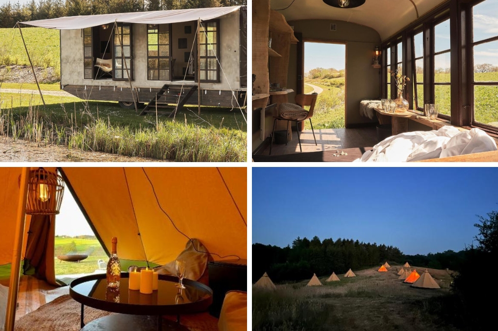 Krusmolle Glamping denemarken, glamping Denemarken