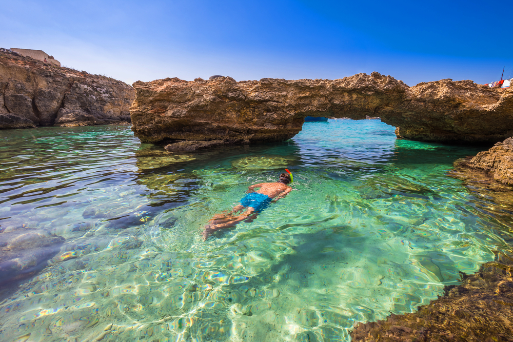 Snorkelen in de Blue Lagoon bij Comino