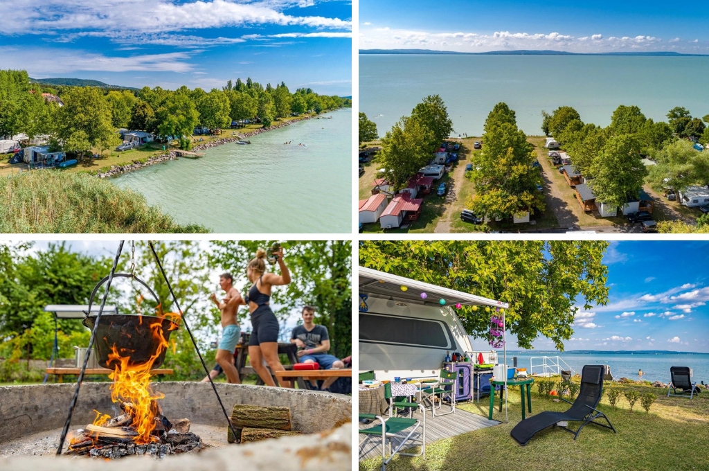 Camping Strand Holiday hongarije balatonmeer 1, camping Balatonmeer