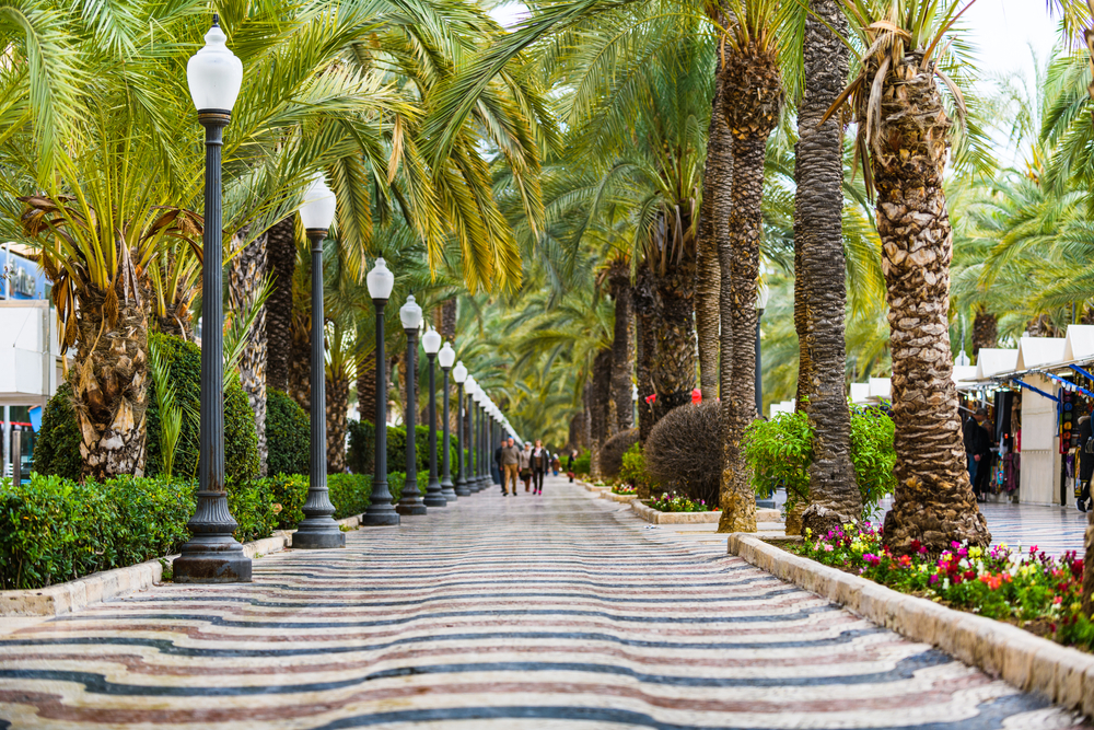 boulevard alicante spanje shutterstock 1707704557, stranden Spanje