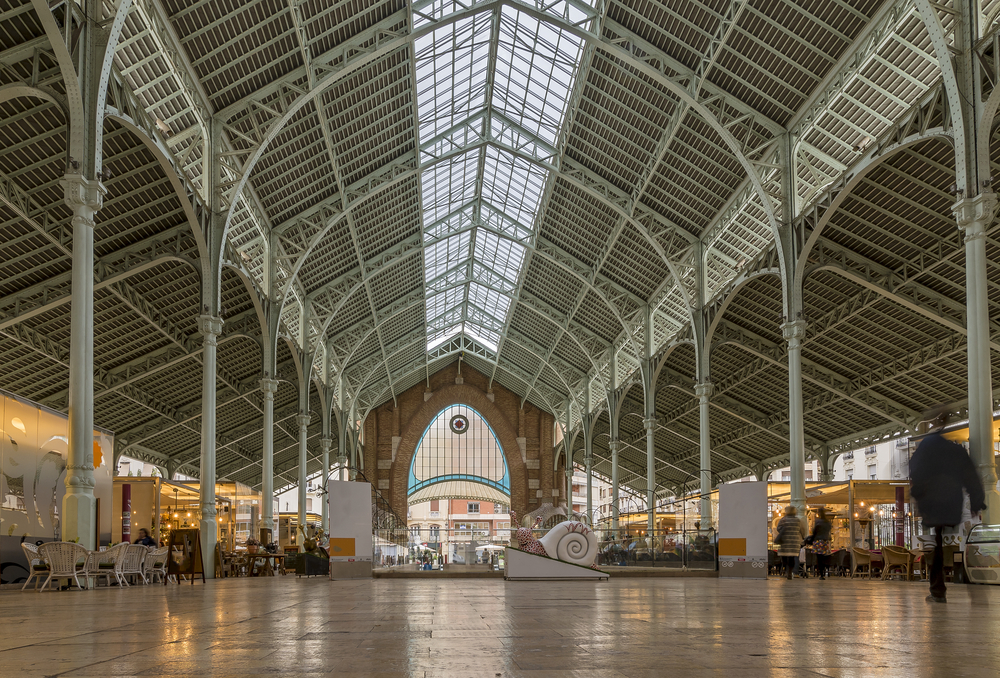 mercado colon valencia shutterstock 681054793, stranden Spanje