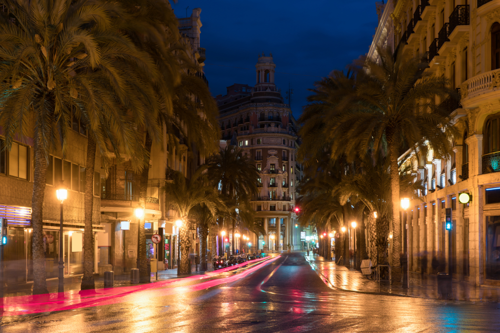 nachtleven valencia shutterstock 1101020126, stranden Spanje