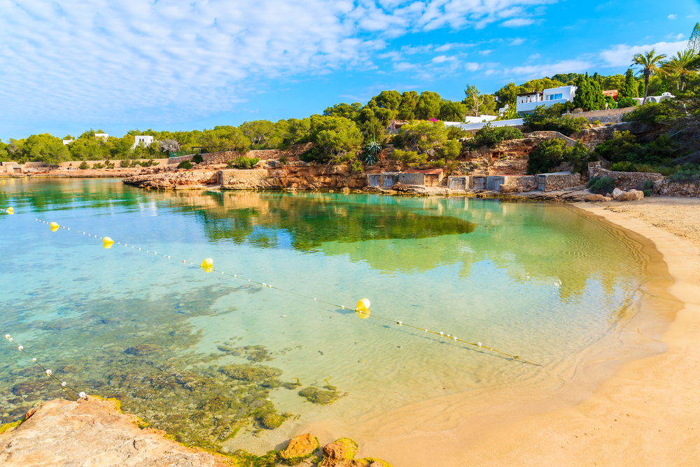 Cala Gració strand op Ibiza