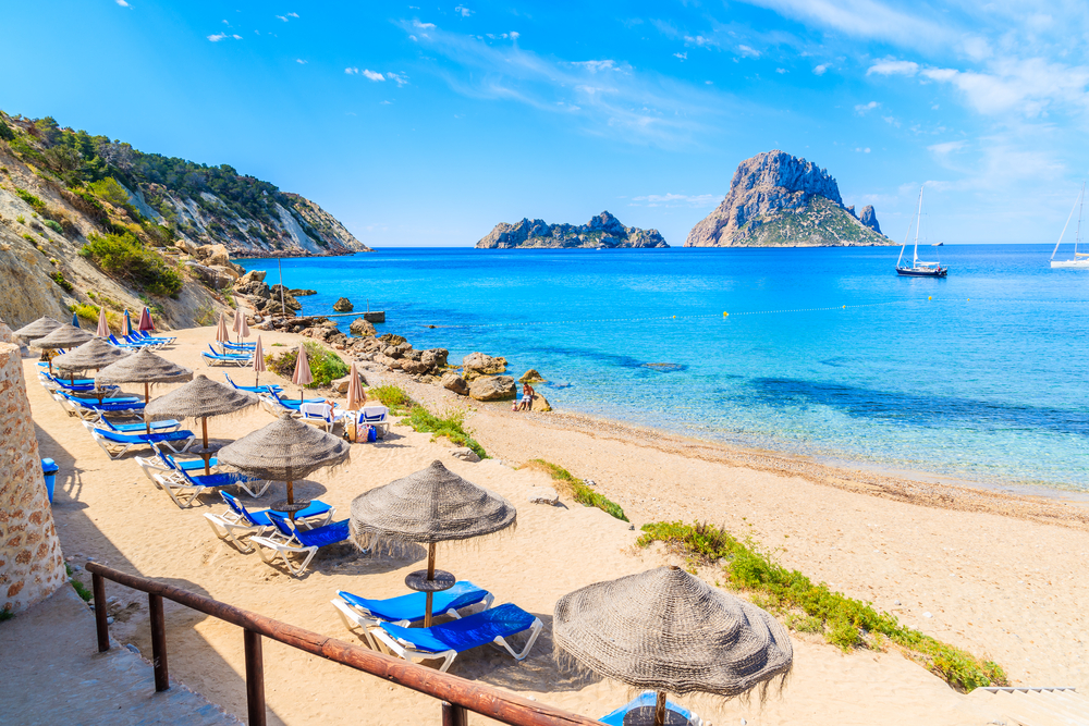 Cala d'Hort strand op Ibiza